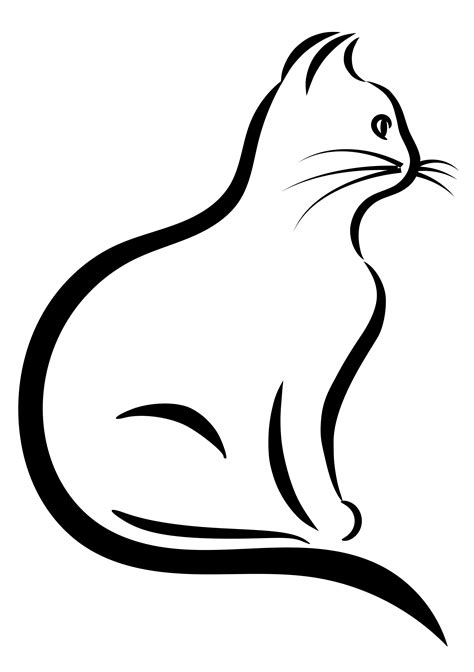 Cat Sitting Silhouette Transparent Png Svg Vector Fil