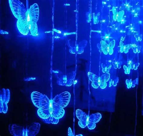 35m Butterfly Fairy Lights Led Curtain Light Holiday Etsy