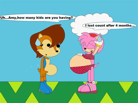 Pregnant Sally And Amy By Marioman94 On Deviantart