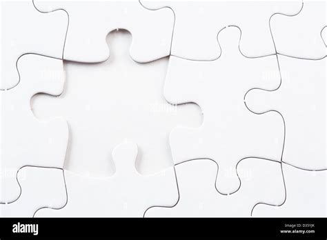 Jigsaw Puzzle With Missing Piece Stock Photo Alamy