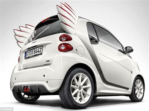 Smart Forjeremy Smart Car With Rocket Shaped Wings As Brake Lights