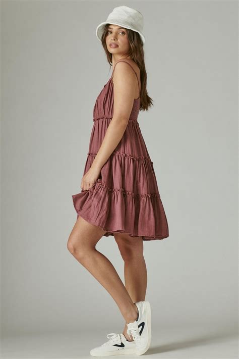 Tiered Mini Dress Lucky Brand