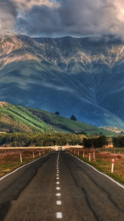 Road In New Zealand Iphone 5s Wallpaper Download Iphone Wallpapers