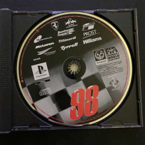 Formula 1 98 Playstation One Ps1 Pal F1 Racing Game Retro Unit