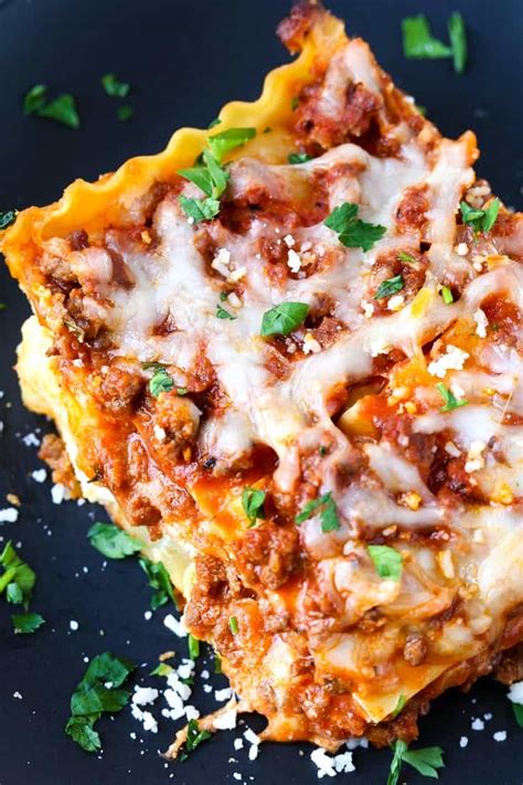 Classic Beef Lasagna The Best Lasagna Recipe Mantitlement