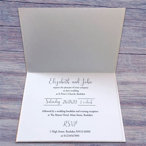 Martha Folded Invitation Occasions By Rebecca Ltd