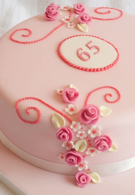 Pretty In Pink 65th Birthday Cake Mom Cake 65 Birthday Cake Wedding Cake Designs