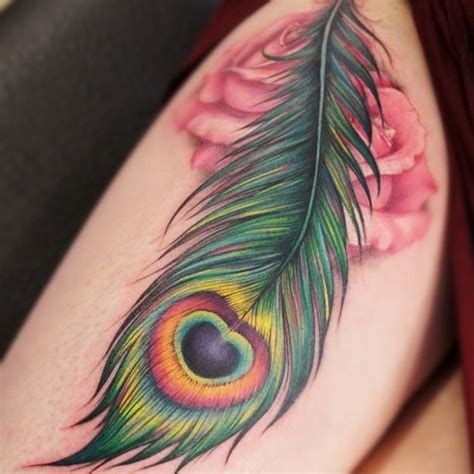 Feather Tattoo By Bez Triplesix Studios Peacock Tattoo Feather