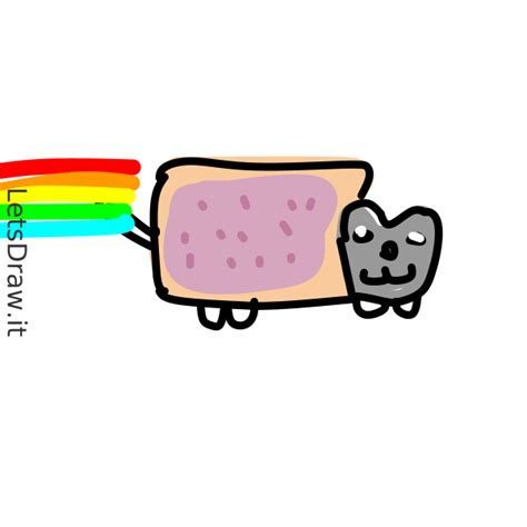 How To Draw Nyan Cat Learn To Draw From Other Letsdrawit Players