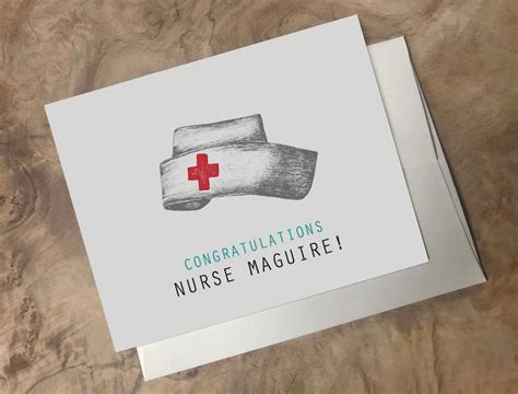 Nurse Graduation Card Congratulations Nursing Student Card Etsy
