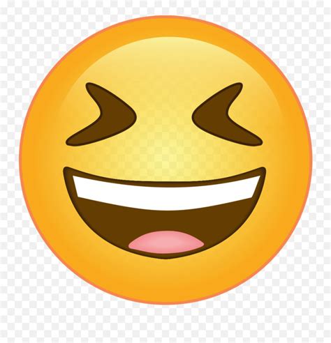Grinning Squinting Face Emoji Meaningsquint Emoji Free Transparent