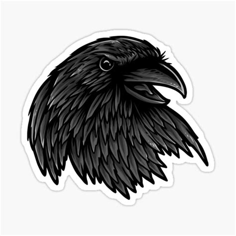 Raven Sticker By Tia Ako Redbubble
