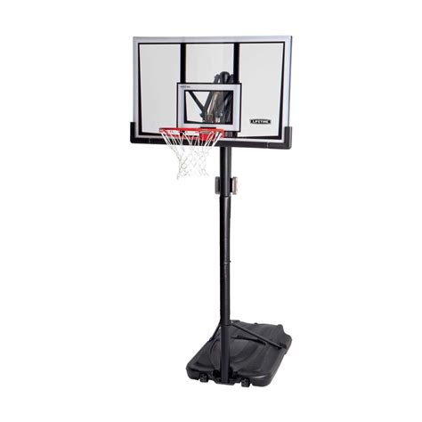 Lifetime 52 Portable Adjustable Basketball Hoop System Wshatterproof