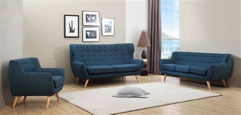 Finance from £23.04 a month 0% finance available. Sixties 3 Seater Sofa - Petrol Blue - ICON BY DESIGN