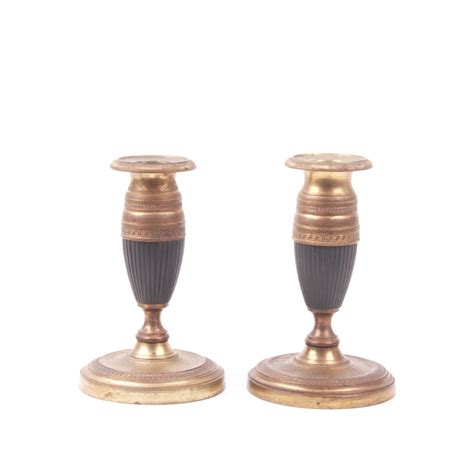 Buy A Pair Of Vintage Bronze Candlesticks On