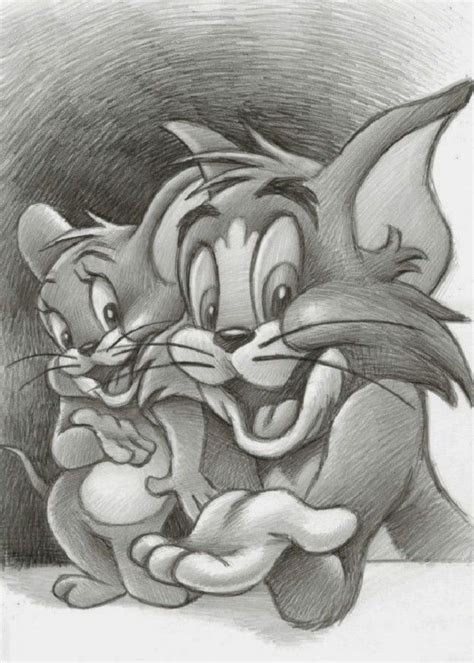 Tom And Jerry Disney Drawings Sketches Drawing Cartoon Characters