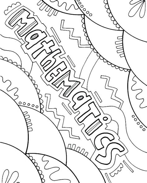 Math Coloring Pages School Coloring Pages Math Notebook