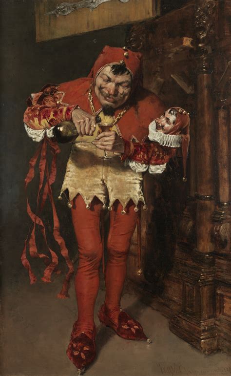 Medieval Court Jester Painting