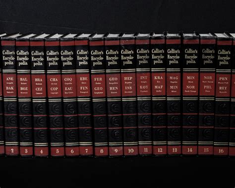 Vintage Colliers Encyclopedia Twenty Volume Set 1957 Copyright