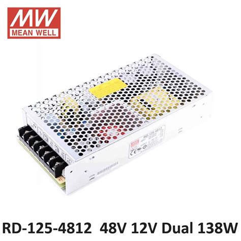 Original Mean Well Rd 125 4812 138w Dc 48v 12v Dual Output Power Source