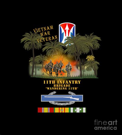 Army 11th Light Infantry Brigade Vietnam Jungle Patrol W Fire X 300