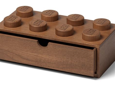 Lego Wooden Desk Drawer 8 Is A Practical Storage Solution With A