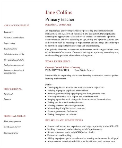 34 Basic Teacher Resume Templates In Psd Illustrator Indesign