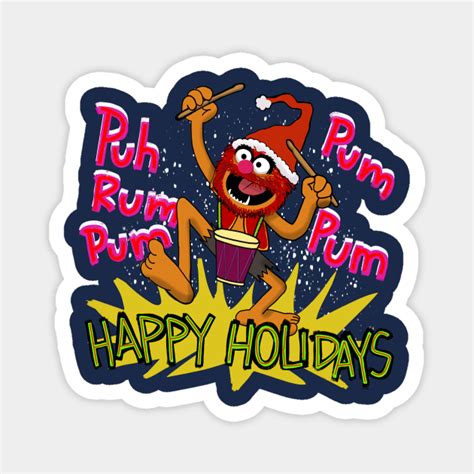 Merry Christmas Muppet Animal Christmas Ts Magnet Teepublic