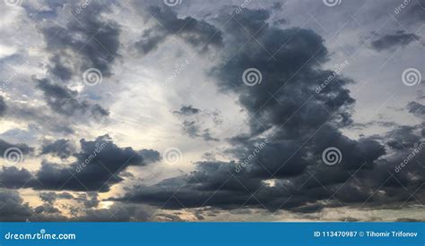 Belle Nuvole Con Il Fondo Del Cielo Blu Tempo Della Natura Cielo Blu