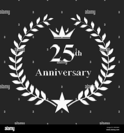 25th Anniversary Stamp Illustration Hi Res Stock Photography And Images