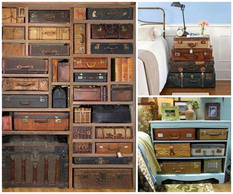 Repurposed Suitcases I Especially Like The Nightstand Idea Diy Craft