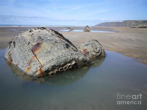 Belem Shipwreck Cornwall Photograph By Richard Brookes Fine Art America