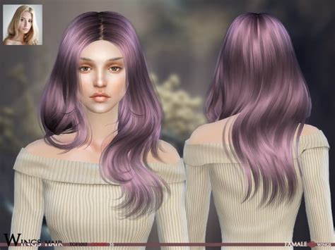 The Sims Resource Wings Tof 1015 Hairstyle • Sims 4 Downloads