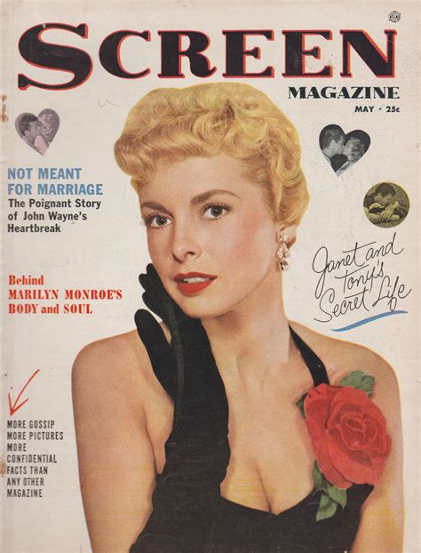 Janet Leigh On The May 1953 Screen Star Magazine Movie Magazine Janet