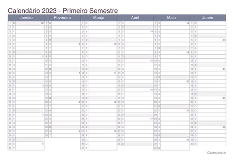 Calendário 2023 Para Imprimir Icalendáriopt