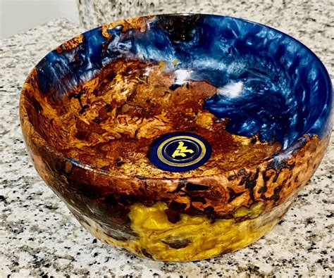 My First Turned Wood Resin Bowl From A Burl Found Buried In The Woods