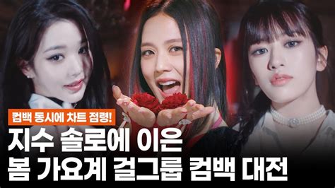 한밤X모닝와이드 지수아이브 IVE 컴백 봄 가요계 기대되는 걸그룹들의 활약 YouTube