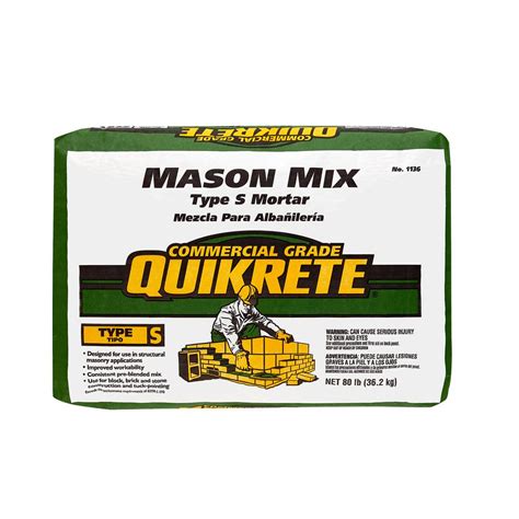 Quikrete 60 Lb Mortar Mix 110260 The Home Depot