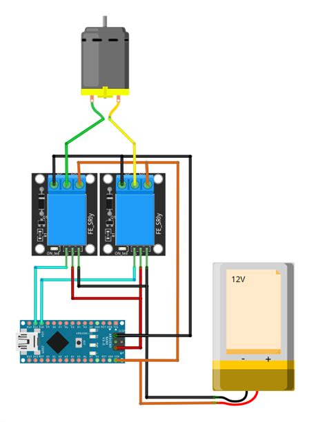 Control 12v Dc Motor With Arduino And Two Relays In Both Directions