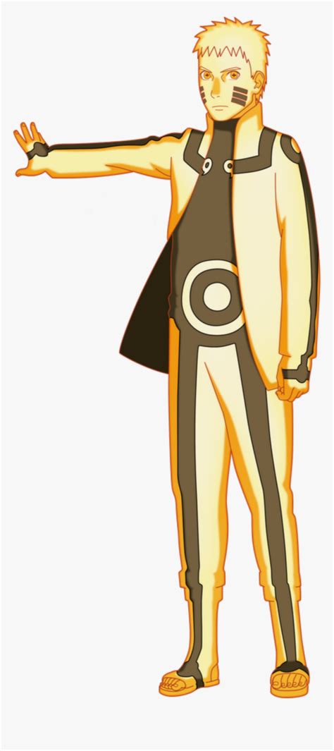 Naruto Uzumaki Kurama Kyubi Chakra Mode Hokage Full Body