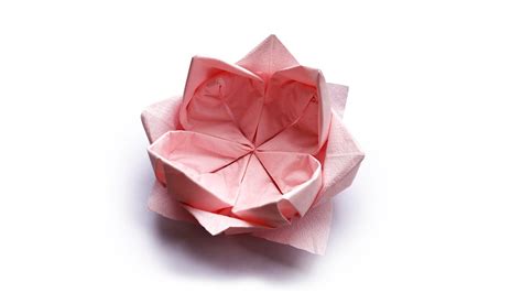 Napkin Lotus Folding Easy Napkin Flower ️ Youtube