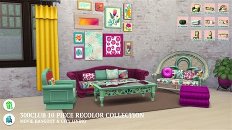 Sims 4 City Living Bed Recolor