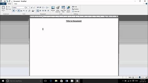 Windows 10 Tips And Tricks Basic Word Processor To Write Letters And