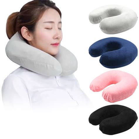 Memory Foam Pillow U Shape Travel Pillows Neck For Airplane Neck Support Travel Accessories