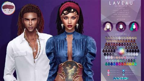 Laveau Hairstyle Requires The Chromatic Collection 2 By Antosims
