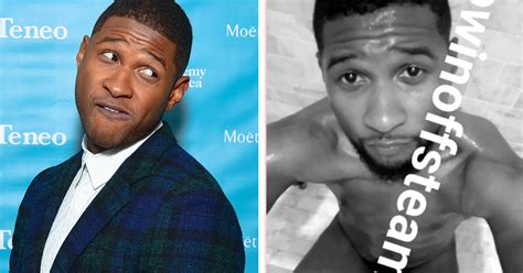 usher posts nude snapchat reveals double standard attn