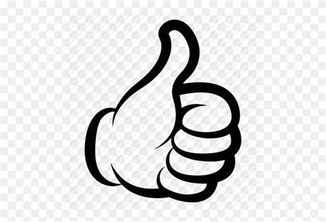 Cartoon Comics Drawing Gesture Hand Thumbs Up Icon Thumbs Up Png