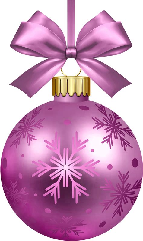 Purple Christmas Ornaments Transparent Png Png Mart