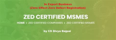 Zed Certification For Msmess In Export Business Zero Effect Zero