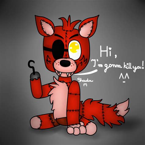 Foxy Plush Toy Hiim Gonna Kill You Fnaf By Mariatakreatywna